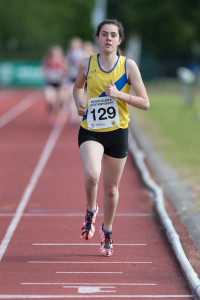 Murphy Miller winning gold in the U14 1500m