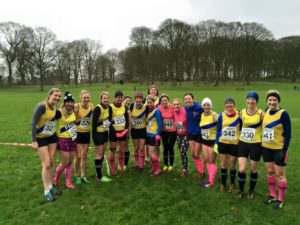 Some of the female teammates